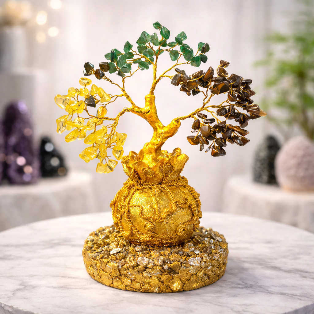 PROSPERITY PYRITE CRYSTAL TREE