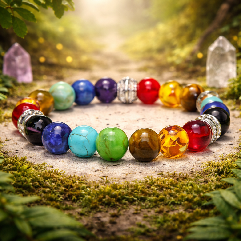 Spiritual Natural Stone Bead Bracelet