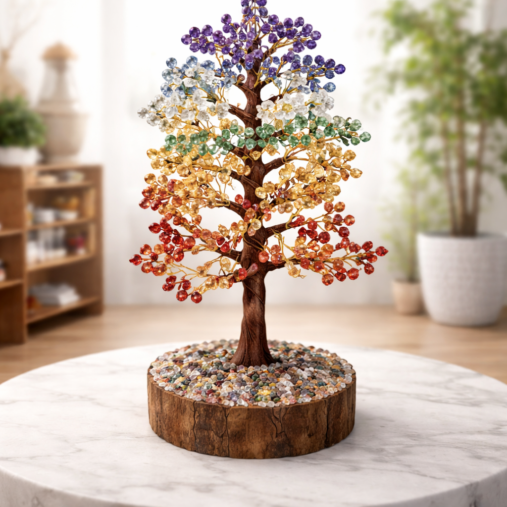 SEVEN CHAKRA CRYSTAL TREE