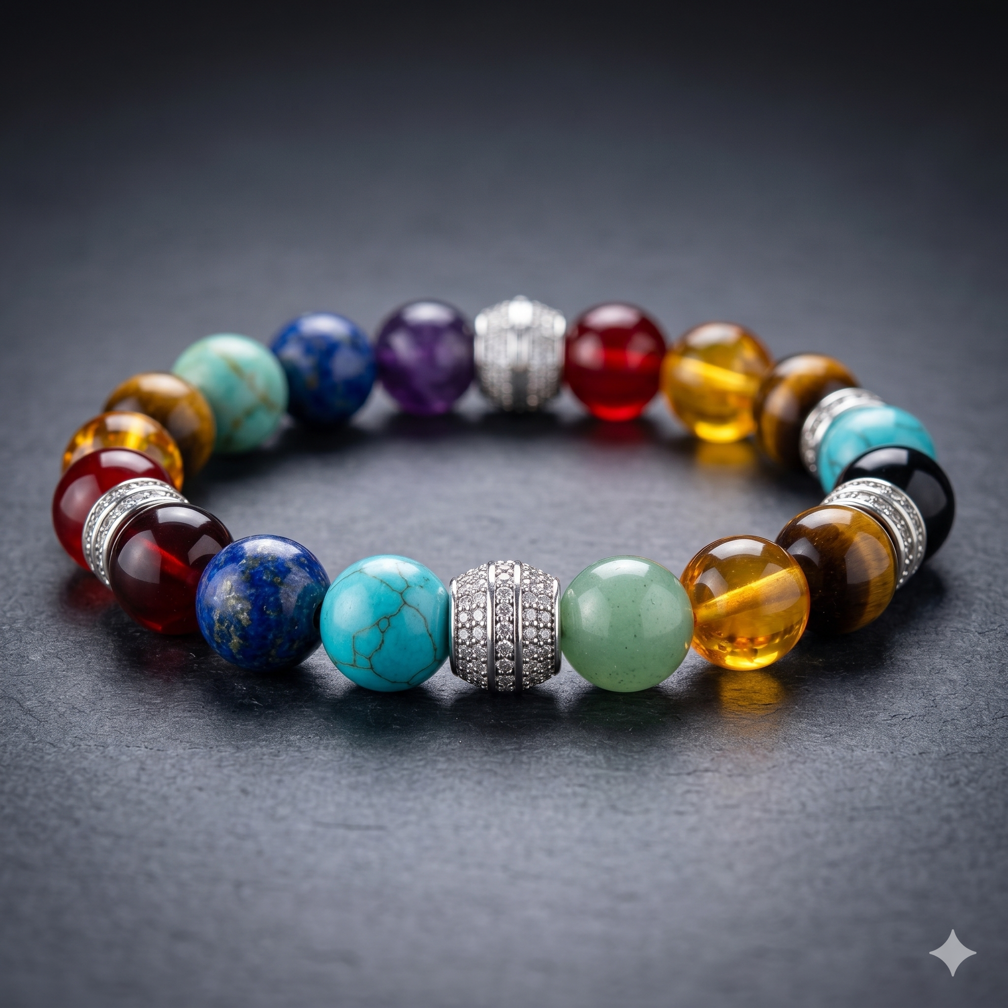 Spiritual Natural Stone Bead Bracelet