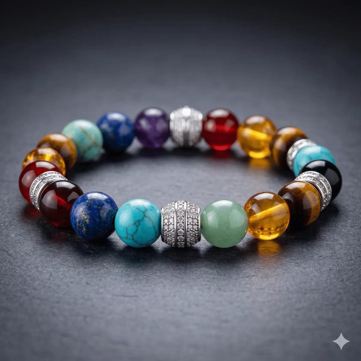 Spiritual Natural Stone Bead Bracelet
