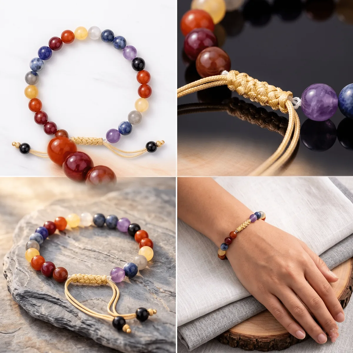 CHAKRA BALANCE SEVEN STONE HEALING BRACELET