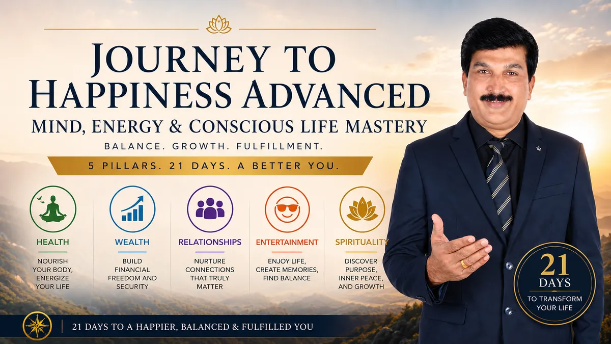Journey to Happiness Advanced Mind, Energy & Conscious Life Mastery