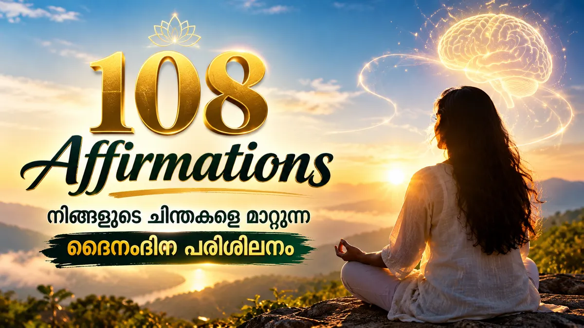 108 Affirmations: നിങ്ങളുടെ ചിന്തകളെ മാറ്റുന്ന ദൈനംദിന പരിശീലനം